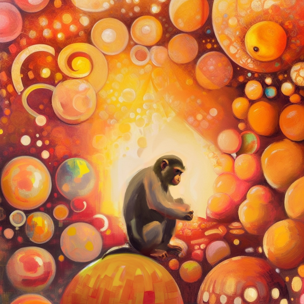 Enlightened monkey - By Vincent Bons